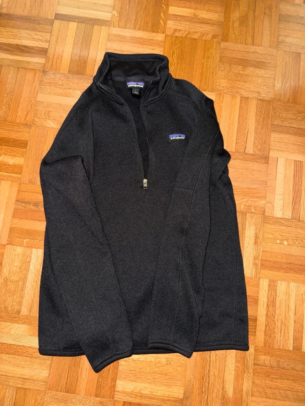 Patagonia Black Quarter-Zip Fleece Pullover